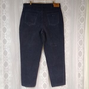 Vintage Route 66 Relaxed Fit Corduroy Navy Blue Men Pants Size 40X32